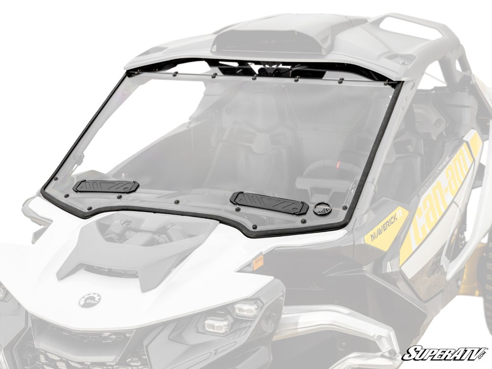 SuperATV - 2024+ Can-Am Maverick R Scratch-Resistant Vented Full Windshield