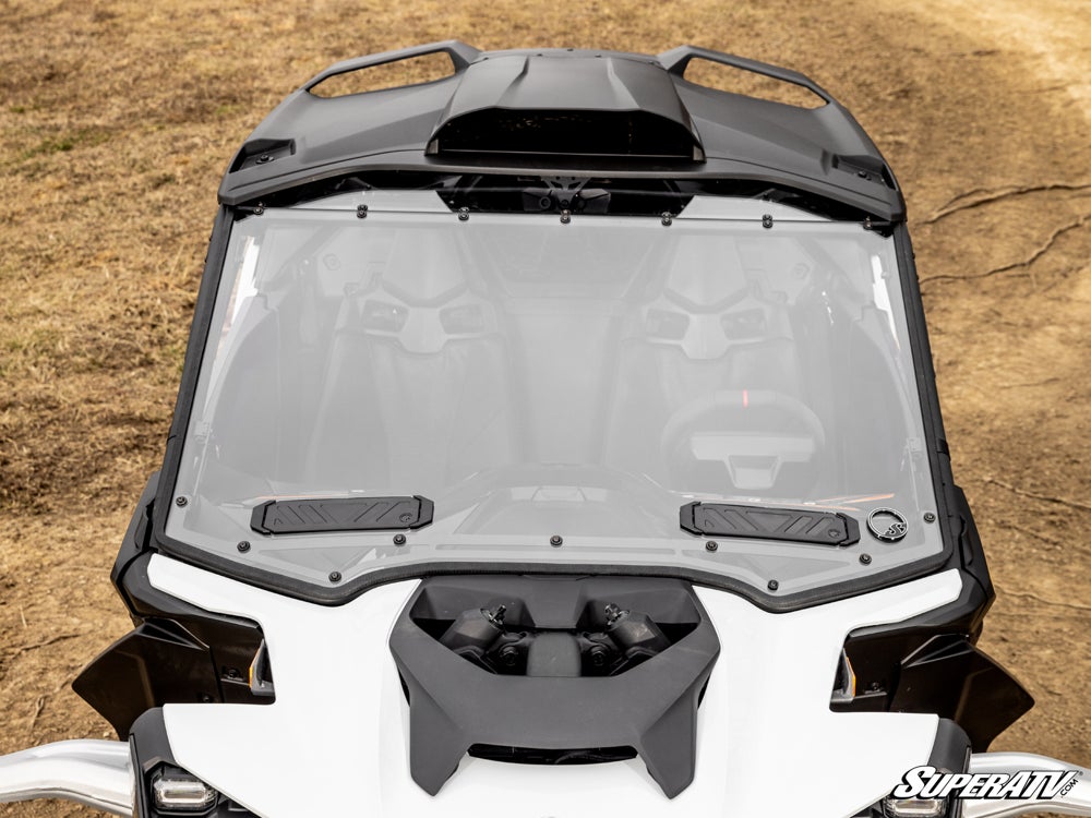 SuperATV - 2024+ Can-Am Maverick R Scratch-Resistant Vented Full Windshield