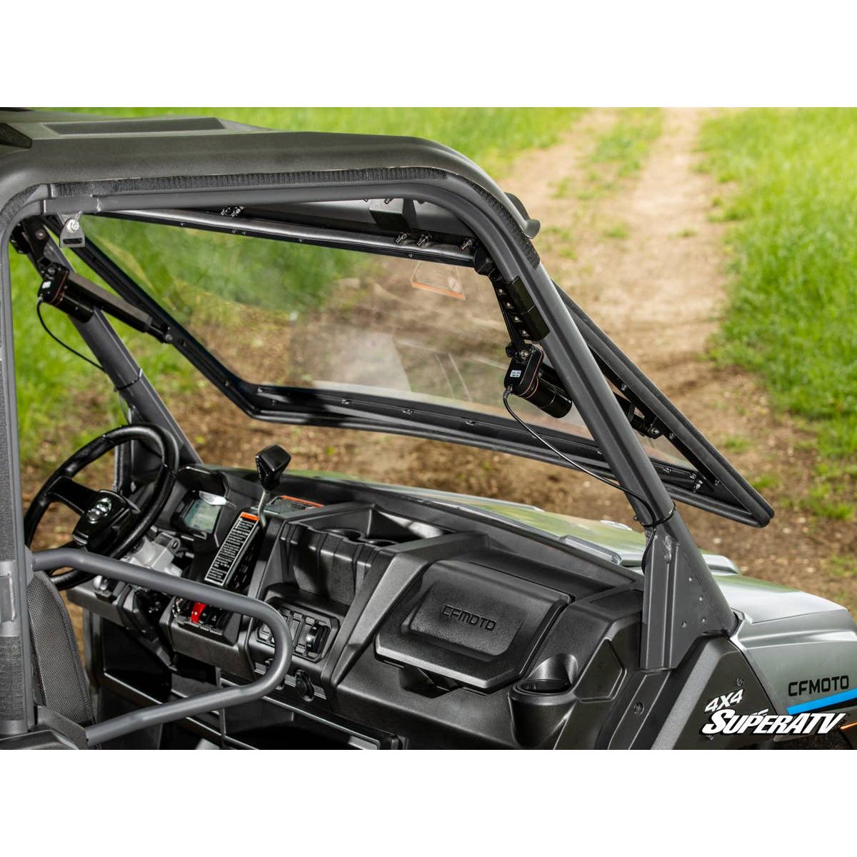 SuperATV CFMOTO UForce 1000 Maxdrive Power Flip Windshield