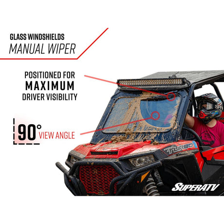 SuperATV Honda Talon 1000 Glass Windshield