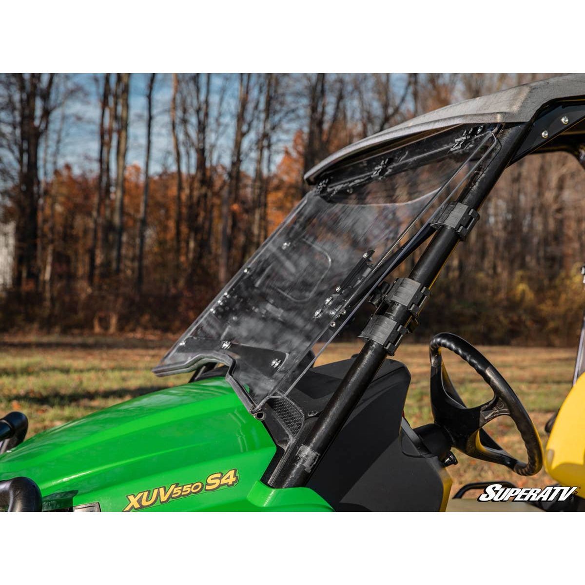 SuperATV John Deere Gator XUV560 Scratch-Resistant Flip Windshield