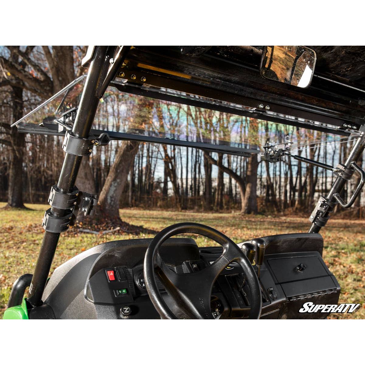 SuperATV John Deere Gator XUV560 Scratch-Resistant Flip Windshield