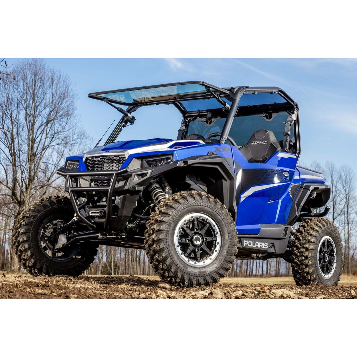 SuperATV Polaris General 1000 Max Drive Power Flip Glass Windshield