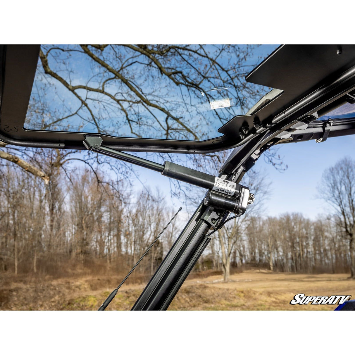 SuperATV Polaris General 1000 Max Drive Power Flip Glass Windshield
