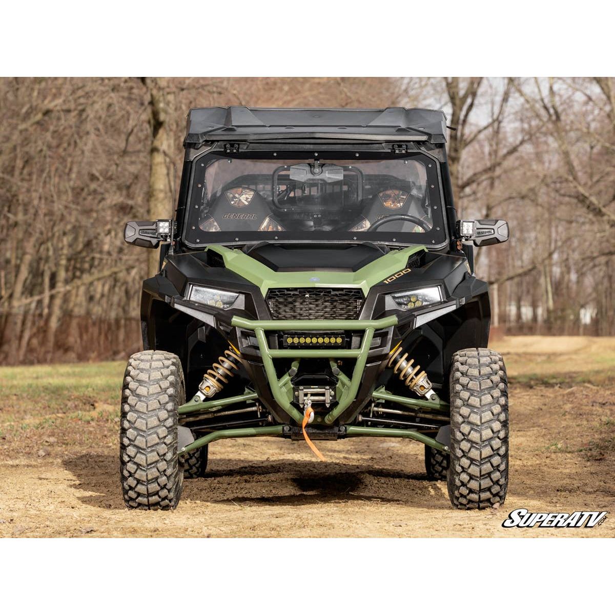 SuperATV Polaris General XP 1000 Maxdrive Power Flip Windshield