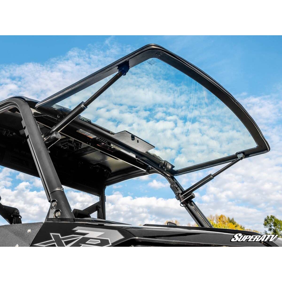 SuperATV Polaris Ranger 1000 MaxDrive Power Flip Glass Windshield