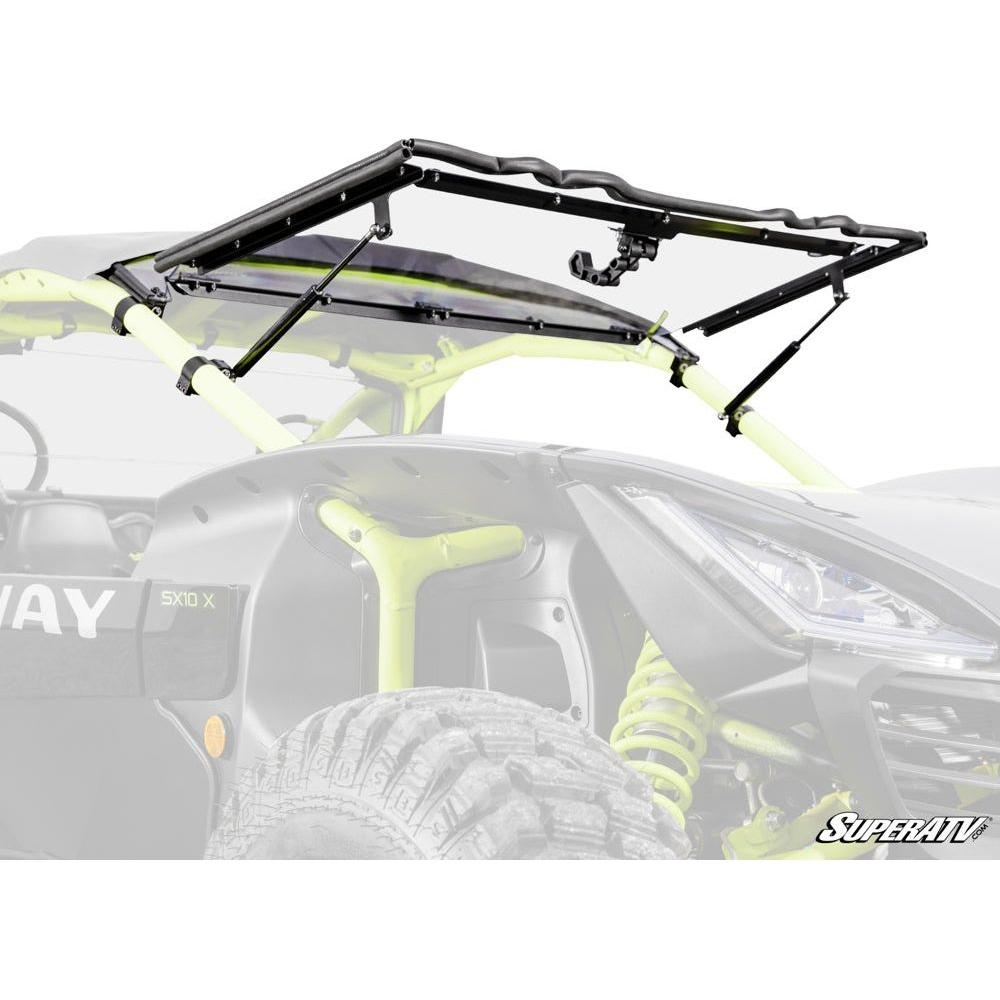 SuperATV Segway Villain Scratch-Resistant Flip Windshield – UTV