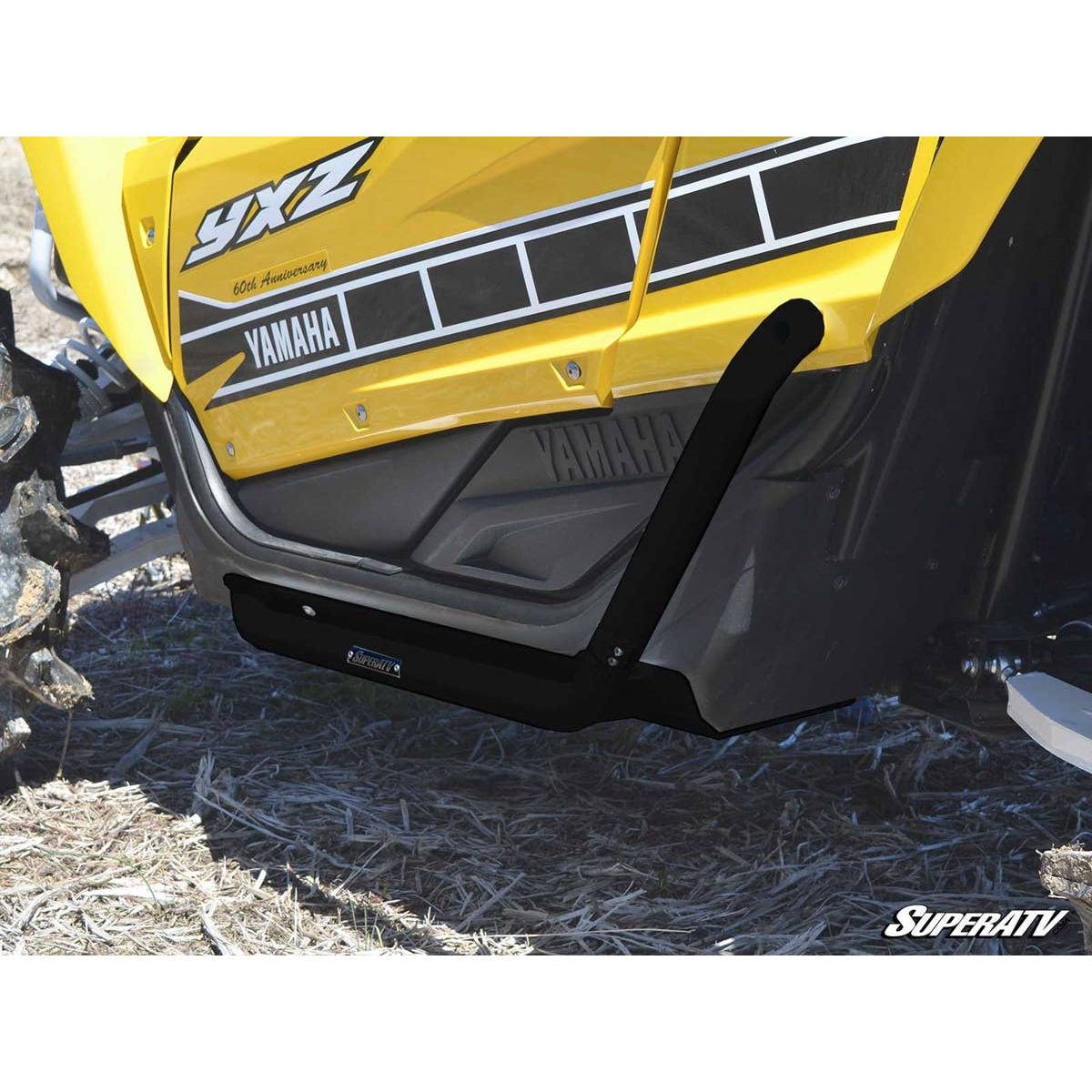 SuperATV Yamaha YXZ Heavy Duty Nerf Bars - Black