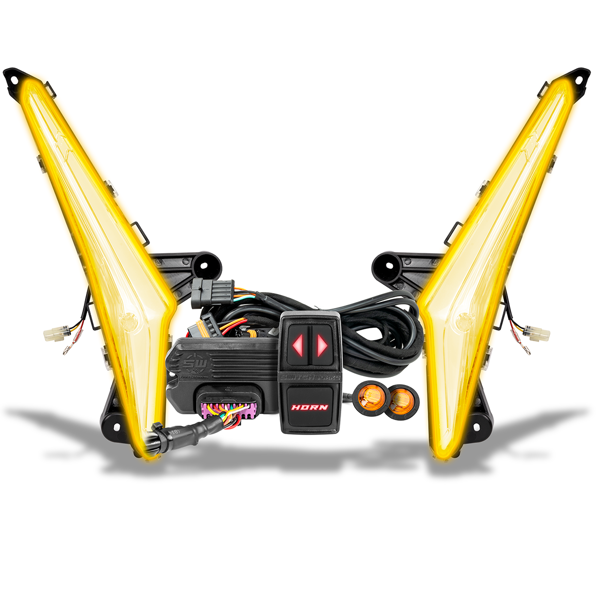 SSV - Turn-Signal Plug-&-Play Kit | 2024-2026 Can-AM Maverick R | Sequential Front Fang Lights w/Taillight Integration