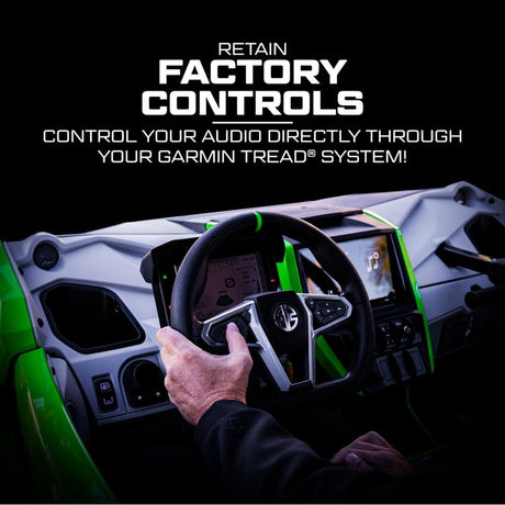 UTV Stereo Kawasaki Teryx H2 Garmin Tread Elite Stage 6 Stereo Kit