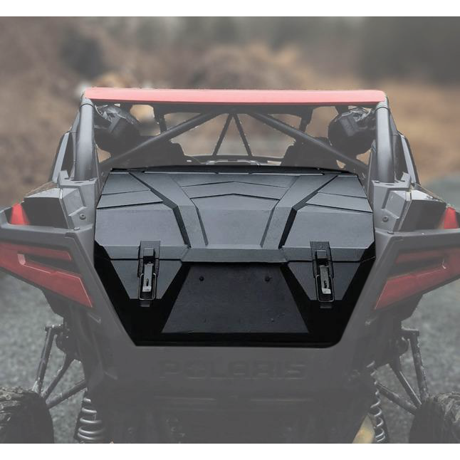 UTV Quick Release Cargo System- Bed Mounted Large Box Black Compatible With  Polaris RZR XP 1000 Ultimate 2023 