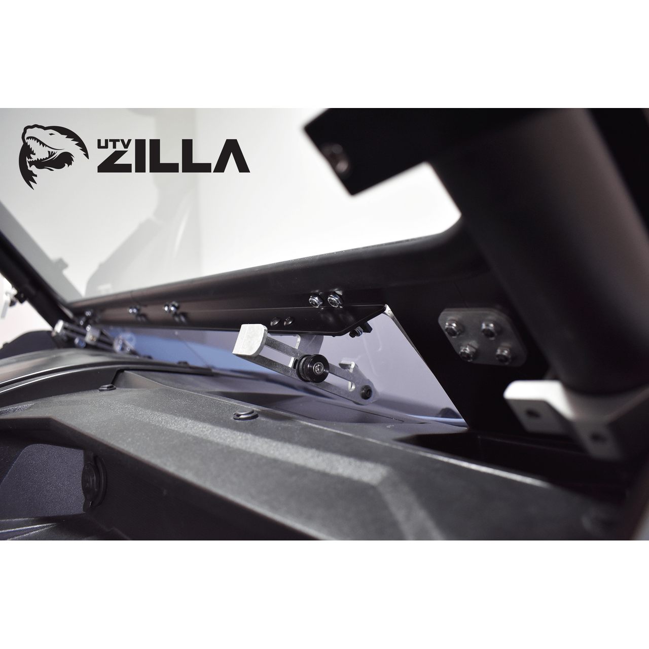 2020-2025 Kawasaki KRX 1000 Black Vented Full Glass Windshield with Wiper