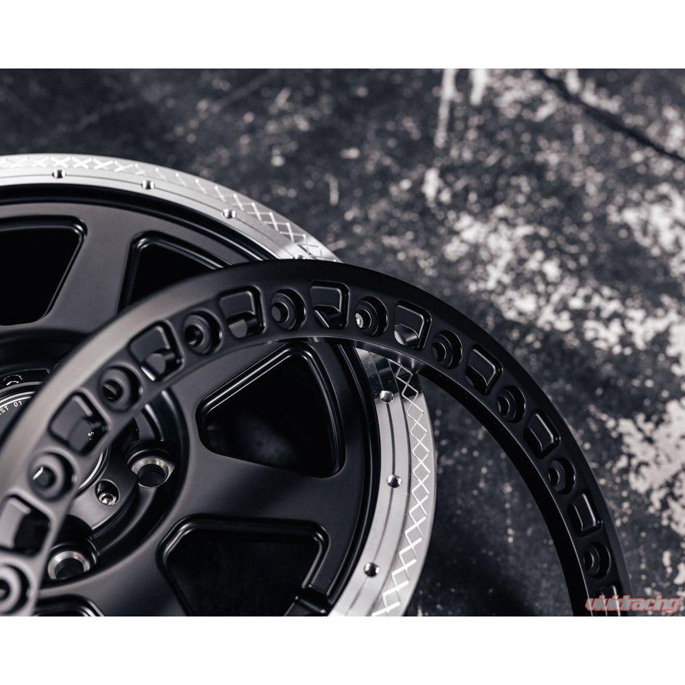 Polaris RZR Pro R 15x6 Matte Black VR Forged D15 Beadlock Wheel