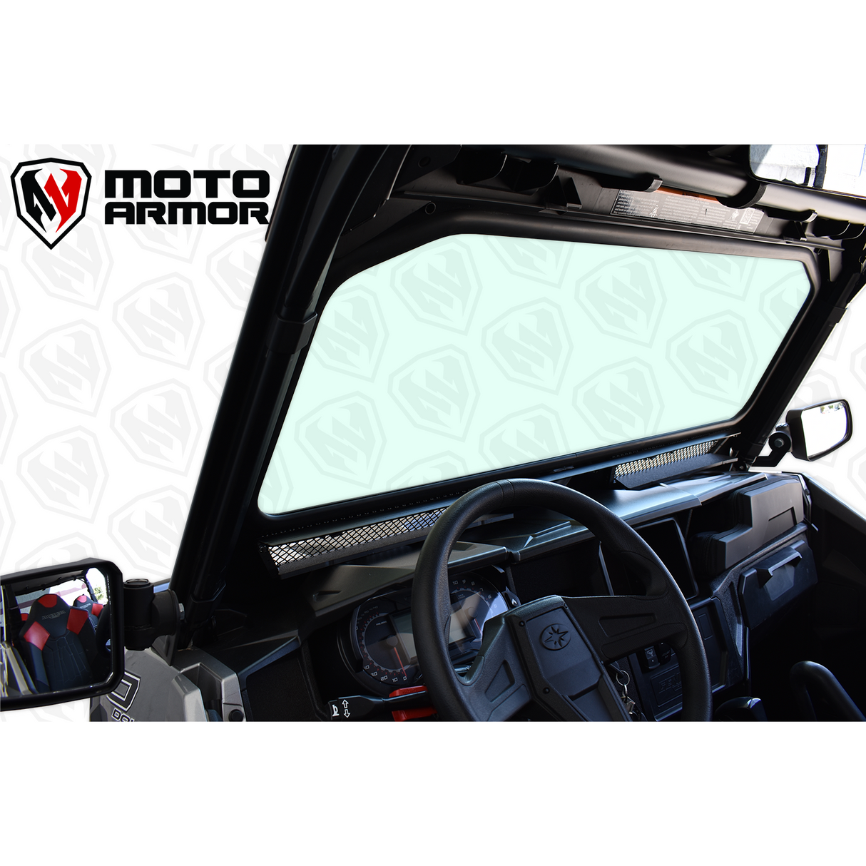 2016-2024 Polaris General Vented Glass Windshield -  Two Vent