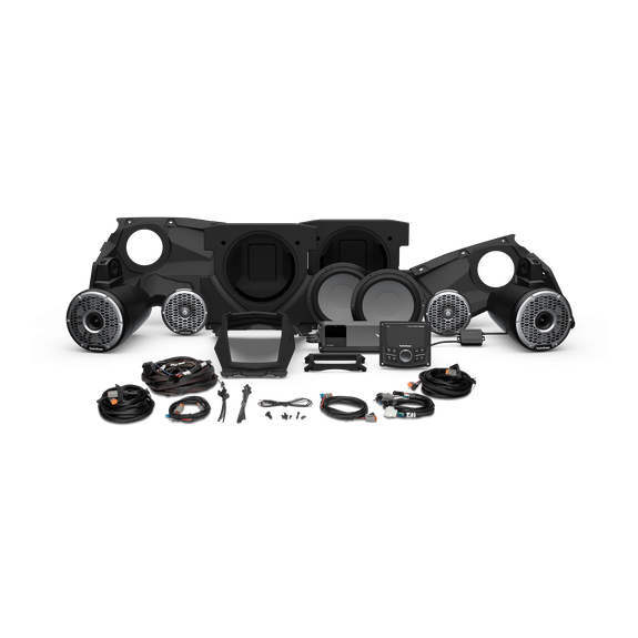 Can-an X3 Stage 6 | Rockford Fosgate PMX-3 1500 Watt Front Color Optix Speaker Dual Subwoofer & Rear Horn Speaker Kit
